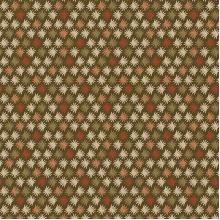 Плат Poplin - Корали на зелено-кафяв фон - 50 х 50 см Плат Poplin - Корали на зелено-кафяв фон - 50 х 50 см